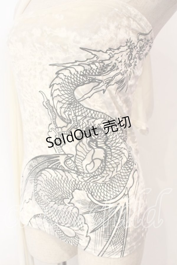 画像4: Qutie Frash / ベロアサラシトップス  ホワイト O-25-12-15-061-QU-TO-OW-ZT515 (4)