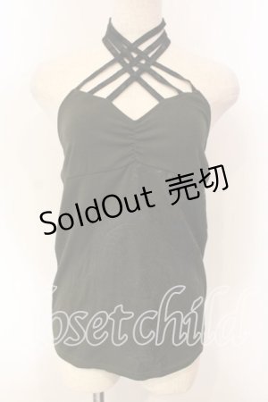 画像: Qutie Frash / ドラゴンptクロスキャミ  カーキグリーン O-25-12-15-063-QU-TO-OW-OS