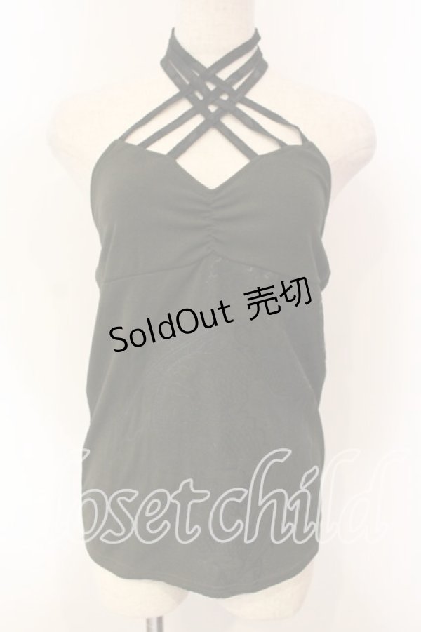 画像1: Qutie Frash / ドラゴンptクロスキャミ  カーキグリーン O-25-12-15-063-QU-TO-OW-OS (1)