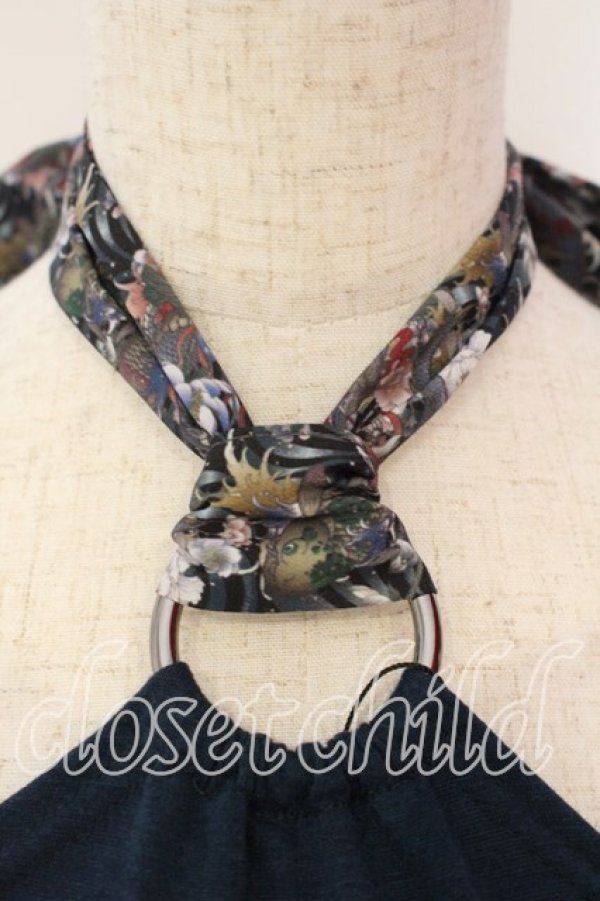 画像2: Qutie Frash / リボンホルターキャミ  グリーン O-25-12-15-064-QU-TO-OW-OS (2)