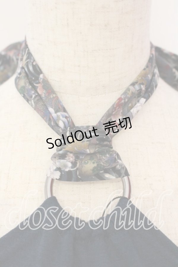 画像2: Qutie Frash / リボンホルターキャミ  グリーン O-25-12-15-064-QU-TO-OW-OS (2)