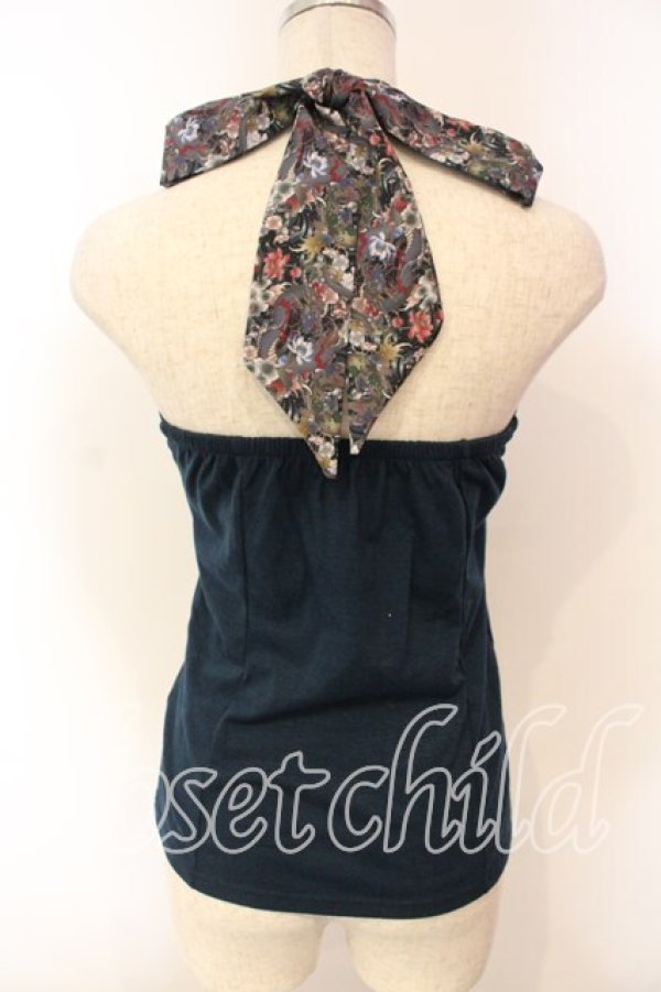 画像4: Qutie Frash / リボンホルターキャミ  グリーン O-25-12-15-064-QU-TO-OW-OS (4)