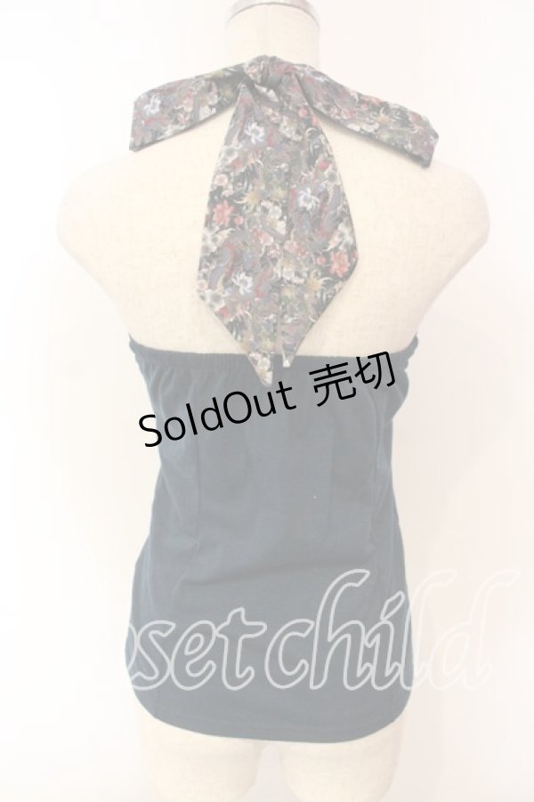 画像4: Qutie Frash / リボンホルターキャミ  グリーン O-25-12-15-064-QU-TO-OW-OS (4)