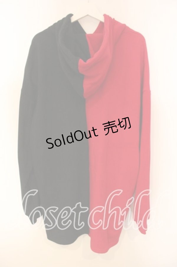 画像2: NieR CLOTHING / 防寒TWO-TONEプルオーバー【RED×BLACK】  レッド×ブラック O-25-12-15-073-PU-TO-IG-ZT519 (2)