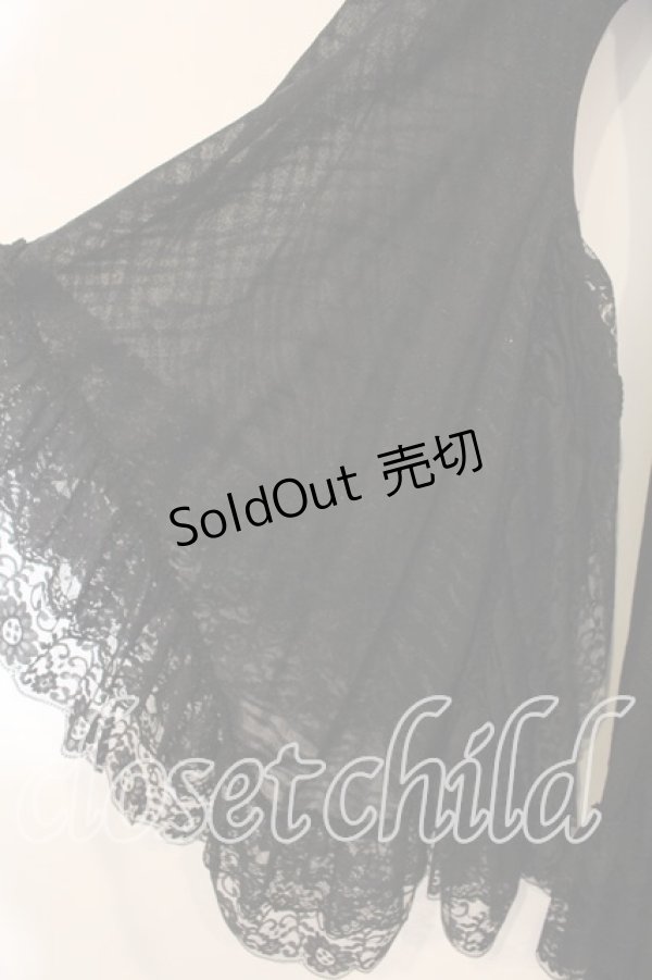 画像4: Qutie Frash / レースフリル着物カーデ  ブラック O-25-12-15-081-QU-TO-OW-OS (4)