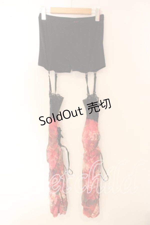 画像1: Qutie Frash / 和柄レッグパンツ  ピンク O-25-12-15-086-QU-PA-OW-OS (1)