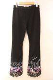画像4: Qutie Frash / ブーツカットパンツ  ブラック×パープル O-25-12-15-089-QU-PA-OW-OS (4)