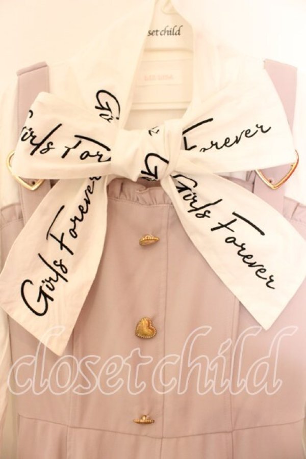 画像2: LIZ LISA / ボウタイブラウスワンピース  ピンク O-25-12-15-015-LO-OP-OW-OS (2)