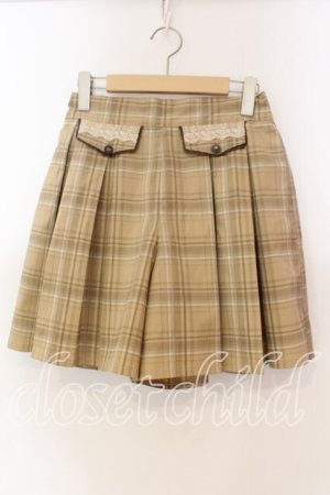 画像: axes femme / チェックスカパン M ベージュ O-25-12-15-016-AX-SK-OW-OS