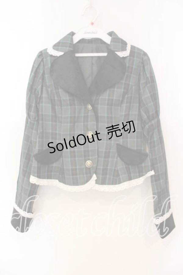 画像1: Eri Aino's collaboration / シャーロットの水曜日 ジャケット S グリーン O-25-12-15-018-0-JA-OW-OS (1)