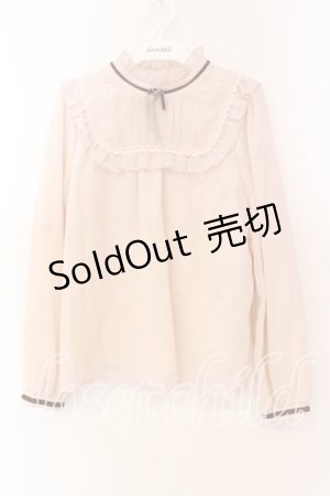 画像: axes femme POETIQUE / 内レースブラウス M アイボリー O-25-12-15-021-AX-BL-OW-OS