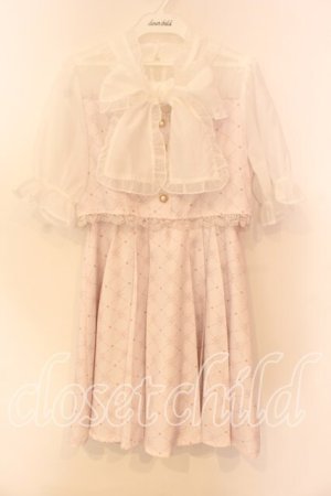 画像: Rojita / BIGリボンRJモノグラムワンピース F ピンク O-25-12-15-023-LO-OP-OW-OS