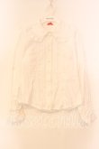 画像1: BABY,THE STARS SHINE BRIGHT / 王冠レースの袖ピンタックブラウス  シロ O-25-12-15-026-BA-BL-IG-OS (1)