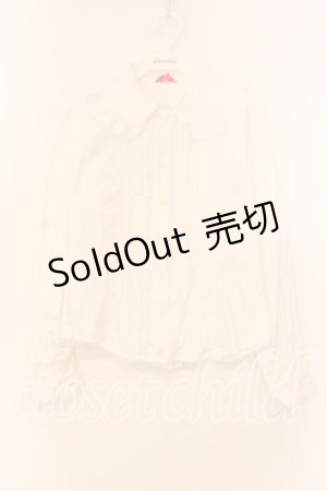 画像: BABY,THE STARS SHINE BRIGHT / 王冠レースの袖ピンタックブラウス  シロ O-25-12-15-026-BA-BL-IG-OS