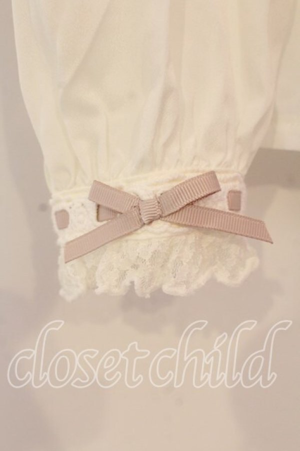 画像3: LIZ LISA / ダブルリボンブラウス  シロ×ピンク O-25-12-15-028-LO-BL-OW-OS (3)