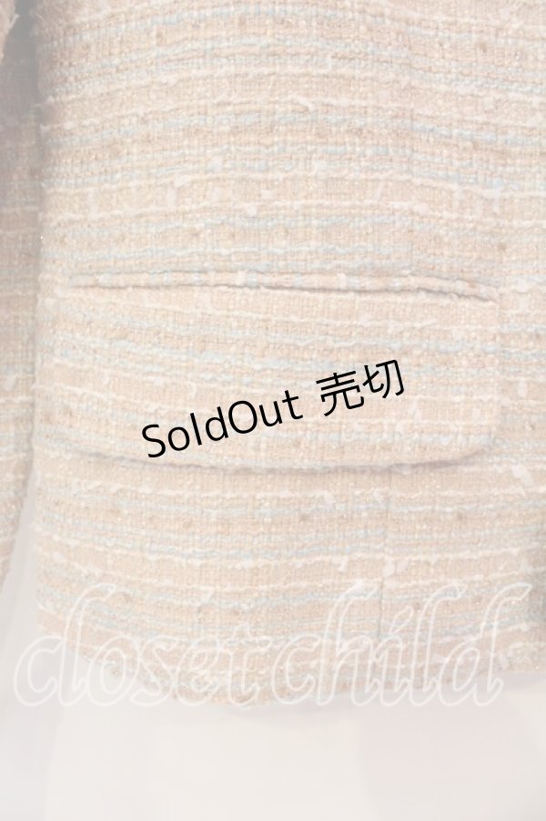 画像4: PINK HOUSE / ファー使いファンシーツイードジャケット M ピンクミックス系 O-25-12-15-030-LO-JA-OW-OS (4)