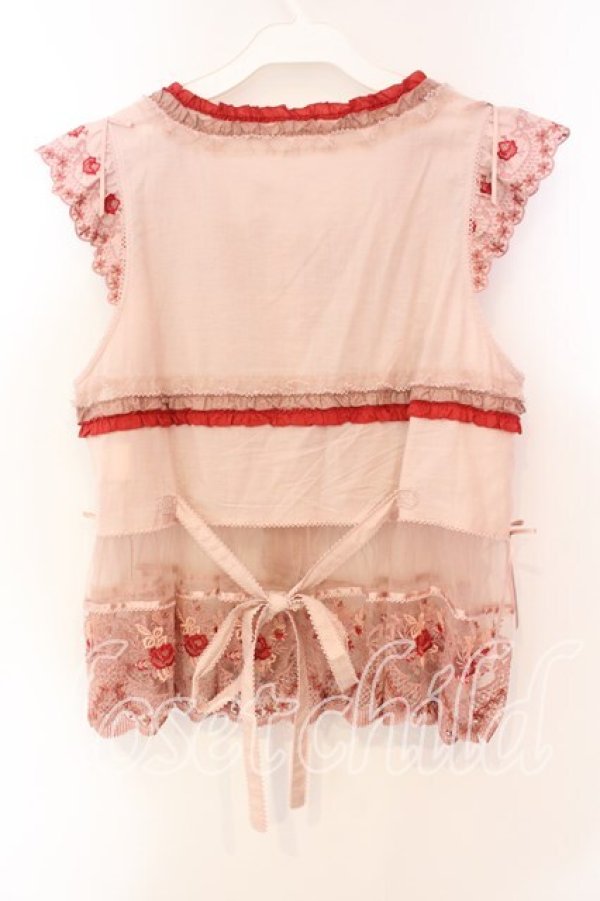 画像5: PINK HOUSE / ロココレース使いベスト  ピンク O-25-12-15-033-LO-TO-OW-OS (5)