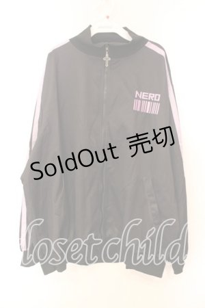 画像: ACDC RAG /OODネロ ジャージジャケット  ブラック×パープル O-25-12-16-043-PU-JA-IG-OS