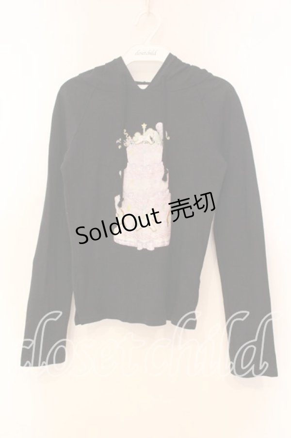 画像1: Angelic Pretty / Decoration Dreamフード付カットソー  クロ O-25-12-16-046-AP-TO-IG-OS (1)