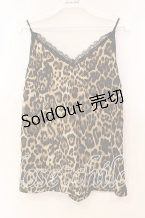 画像: ACDC RAG / レオパードキャミソール LL ブラウン O-25-12-16-048-PU-TO-IG-OS