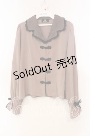 画像: Rojita / チャイナ風テーラードブラウス  ピンク O-25-12-16-049-LO-BL-IG-ZT503