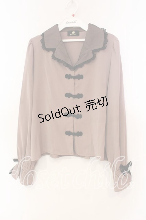 画像1: Rojita / チャイナ風テーラードブラウス  ピンク O-25-12-16-049-LO-BL-IG-ZT503 (1)