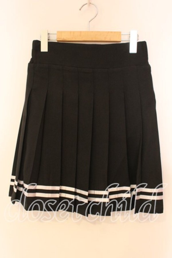 画像1: MA*RS / ラインプリーツスカート  クロ O-25-12-16-052-EL-SK-IG-OS (1)