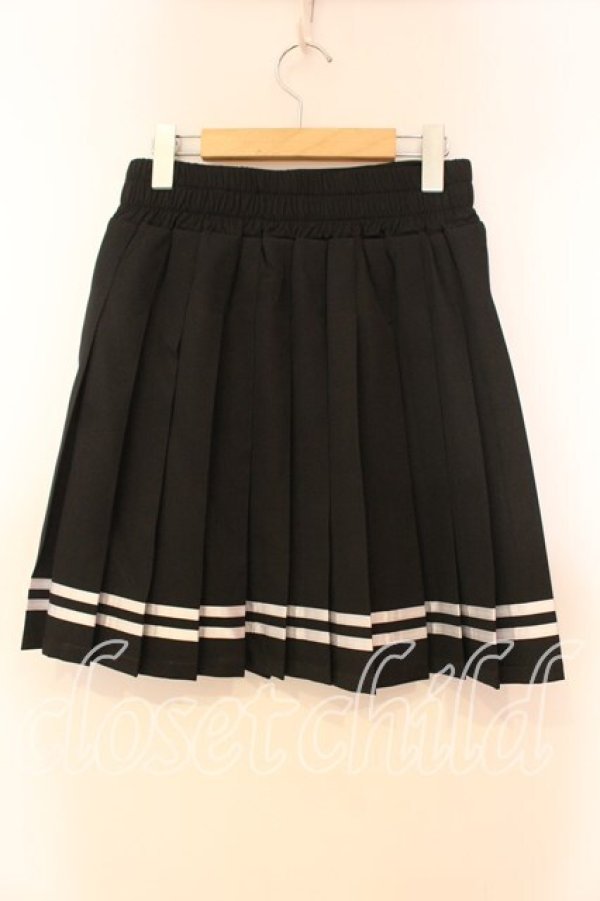 画像2: MA*RS / ラインプリーツスカート  クロ O-25-12-16-052-EL-SK-IG-OS (2)
