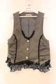 画像1: axes femme / パール付きベスト M グレー×クロ O-25-12-16-056-AX-TO-IG-OS (1)