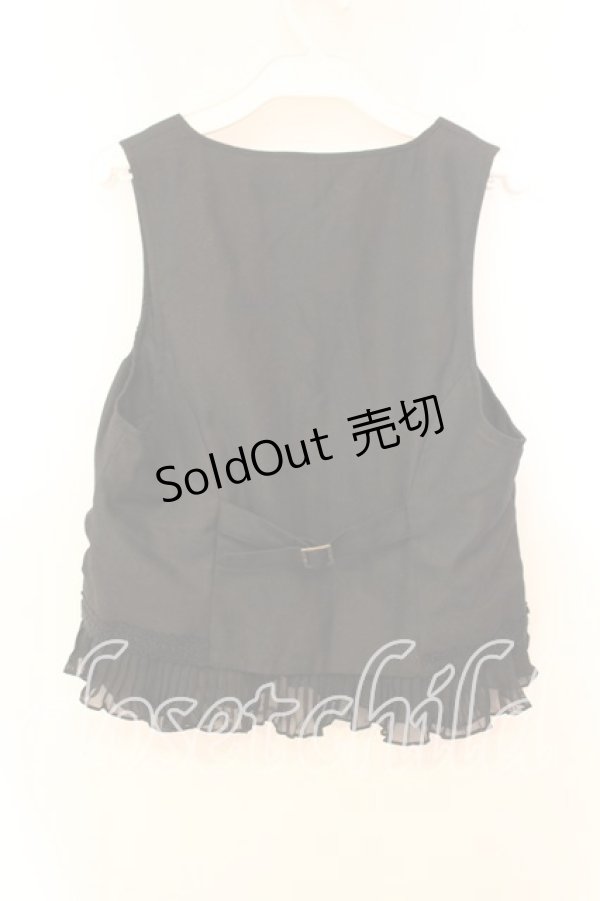 画像2: axes femme / パール付きベスト M クロ O-25-12-16-058-AX-TO-IG-OS (2)