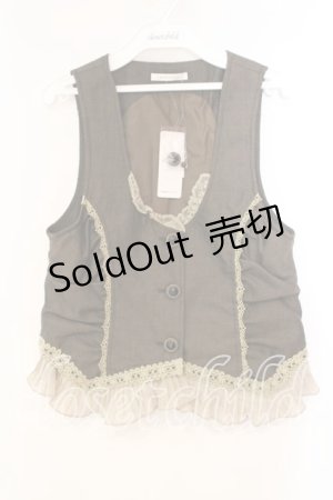 画像: axes femme / パール付きベスト M ブラウン O-25-12-16-059-AX-TO-IG-OS