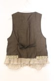 画像2: axes femme / パール付きベスト M ブラウン O-25-12-16-059-AX-TO-IG-OS (2)