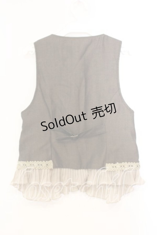 画像2: axes femme / パール付きベスト M ブラウン O-25-12-16-059-AX-TO-IG-OS (2)