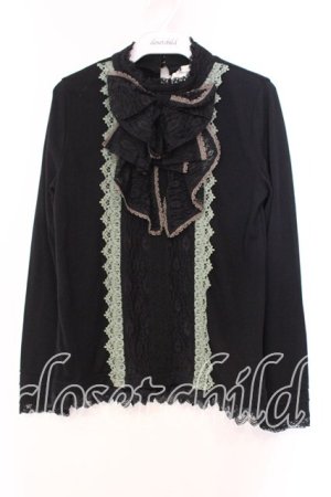 画像: axes femme / レースBigリボンカットソー M クロ O-25-12-16-062-AX-TO-IG-OS