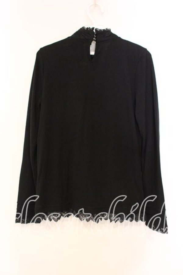 画像2: axes femme / レースBigリボンカットソー M クロ O-25-12-16-062-AX-TO-IG-OS (2)