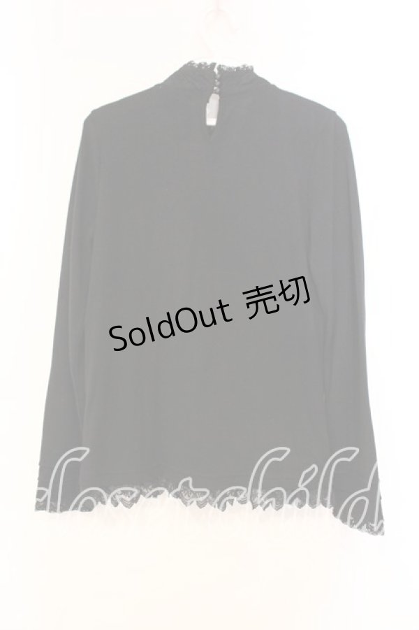 画像2: axes femme / レースBigリボンカットソー M クロ O-25-12-16-062-AX-TO-IG-OS (2)