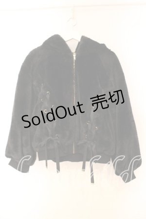 画像: Rojita / レースアップファーブルゾン  クロ O-25-12-16-064-LO-JA-IG-ZT1219Z