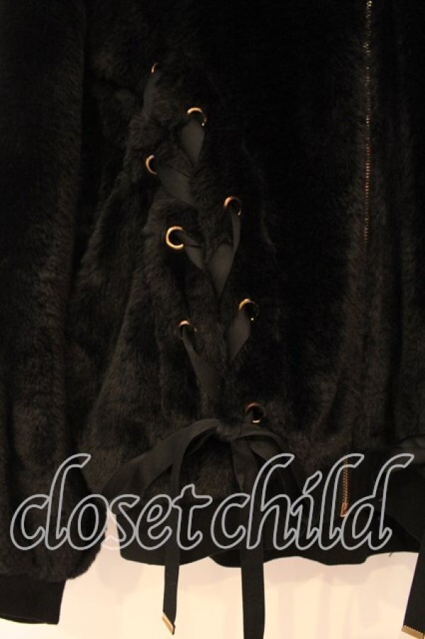 画像2: Rojita / レースアップファーブルゾン  クロ O-25-12-16-064-LO-JA-IG-OS (2)