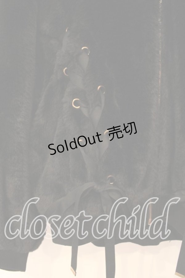 画像2: Rojita / レースアップファーブルゾン  クロ O-25-12-16-064-LO-JA-IG-ZT1219Z (2)