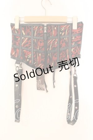 画像: Qutie Frash / ベルト付きコルセット  レッド O-25-12-16-065-QU-TO-OW-OS