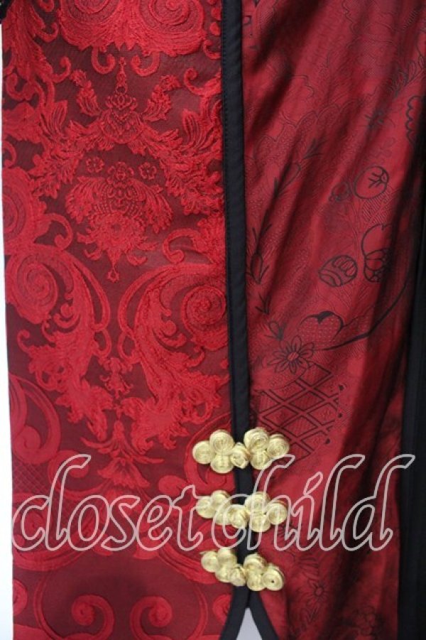 画像3: Qutie Frash / チャイナインナーチュニック  レッド O-25-12-16-068-QU-TO-OW-OS (3)