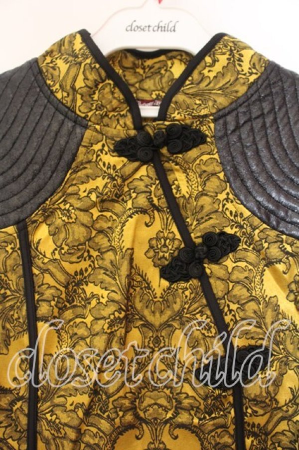 画像2: Qutie Frash / チャイナワンピ  イエロー O-25-12-16-069-QU-OP-OW-ZI (2)