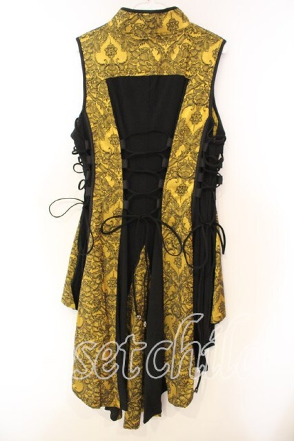 画像4: Qutie Frash / チャイナワンピ  イエロー O-25-12-16-069-QU-OP-OW-ZI (4)