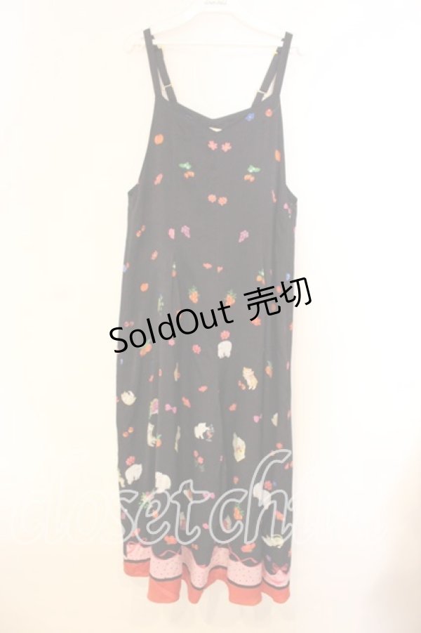 画像1: Franche Lippee / いたずらねこつなぎ  ネイビー O-25-12-16-076-LO-OP-IG-OS (1)