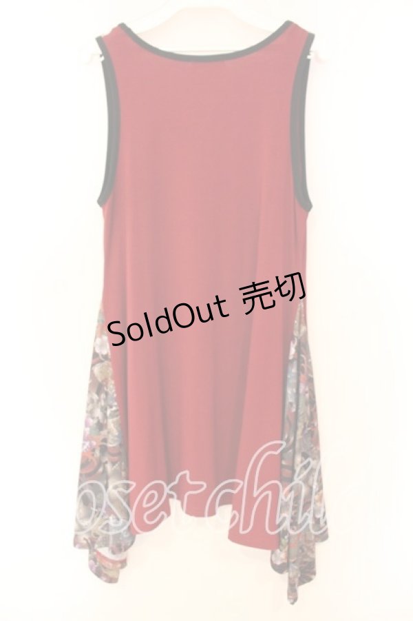 画像3: Qutie Frash / 気楡茶閃洸 Aラインチュニック  レッド O-25-12-16-006-QU-OP-OW-OS (3)