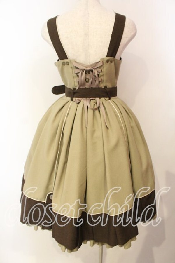 画像4: metamorphose / Magical classジャンパースカート  ノーム（ブラウン） O-25-12-16-083-ME-OP-IG-OS (4)