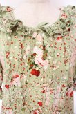 画像2: PINK HOUSE / オーナメントローズプリントワンピース  ミント O-25-12-16-084-LO-OP-IG-OS (2)
