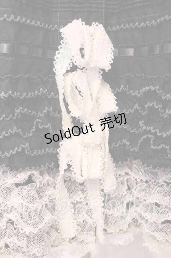 画像4: PINK HOUSE / はしごリボンレースワンピース  クロ O-25-12-16-085-LO-OP-IG-OS (4)