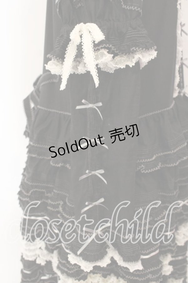 画像6: PINK HOUSE / はしごリボンレースワンピース  クロ O-25-12-16-085-LO-OP-IG-OS (6)