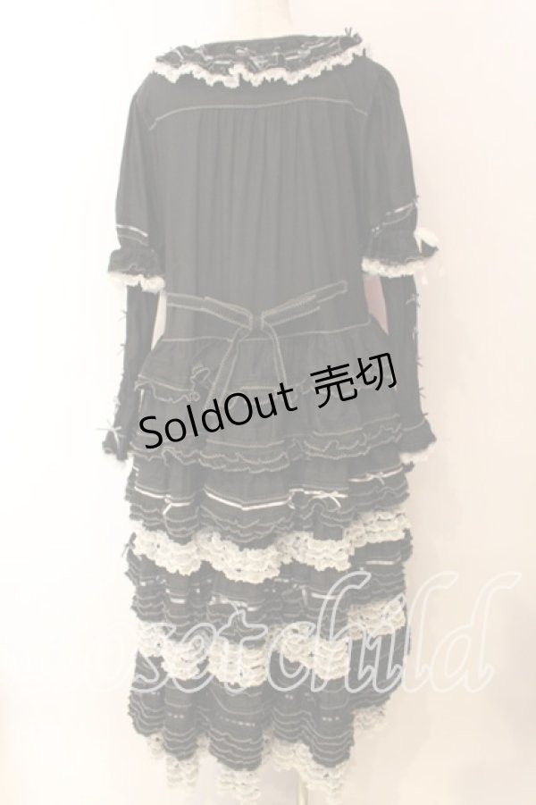 画像7: PINK HOUSE / はしごリボンレースワンピース  クロ O-25-12-16-085-LO-OP-IG-OS (7)